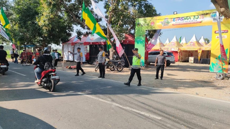 Polsek Nglames Amankan Sepasma Wilayah Tengah Kabupaten Madiun