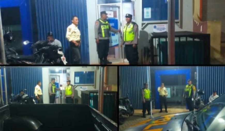 Patroli Obvit Perbankan KSPKT Polsek Kare di Bank BRI