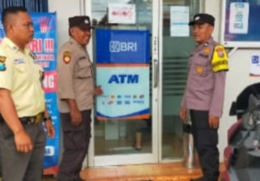 Sambangi ATM BRI, KSPKT Polsek Kare Titip Pesan Kamtibmas Kepada Satpam BRI