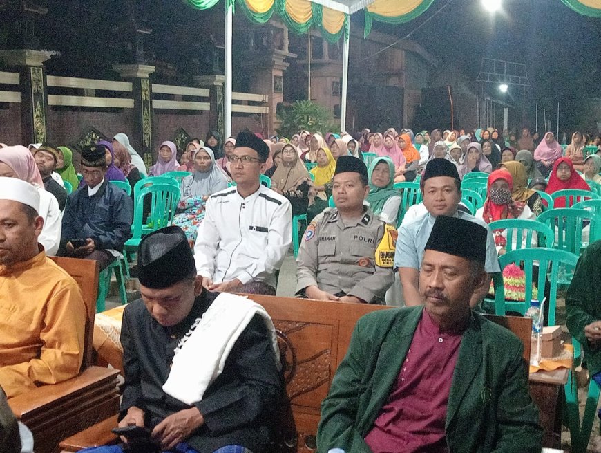 Bhabinkamtibmas Desa Kebonagung Hadir Jaga Kondusivitas Pengajian Muharam