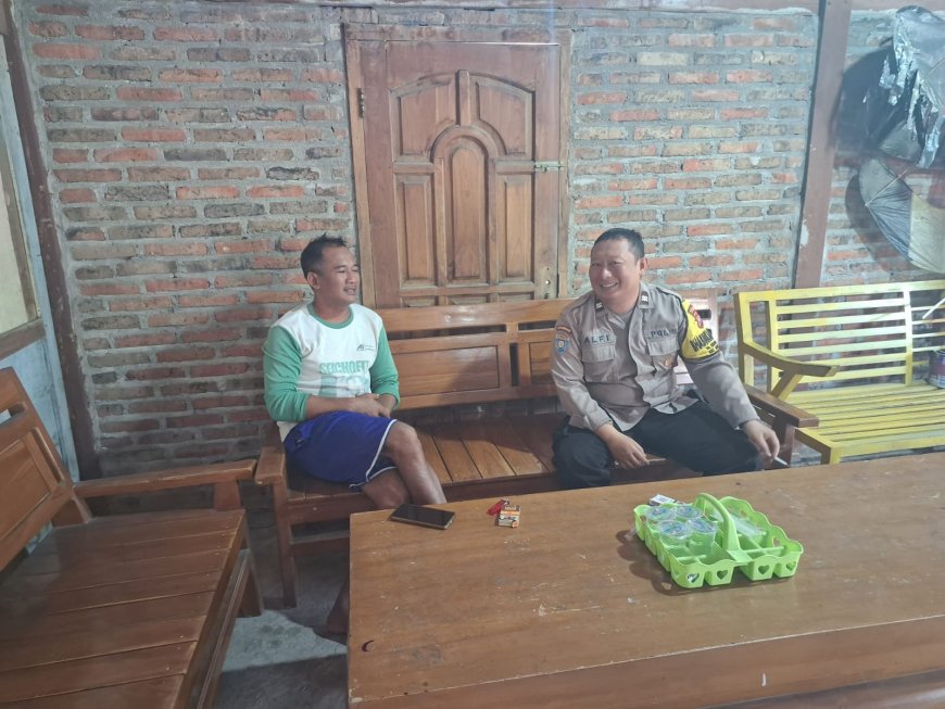 Jaga Kondusivitas Desa, Bhabinkamtibmas Kedungrejo Gencar Laksanakan Sambang Warga