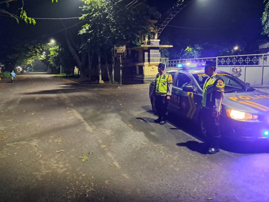 Polsek Mejayan optimalkan patroli malam demi menjaga kamtibmas tetap kondusif
