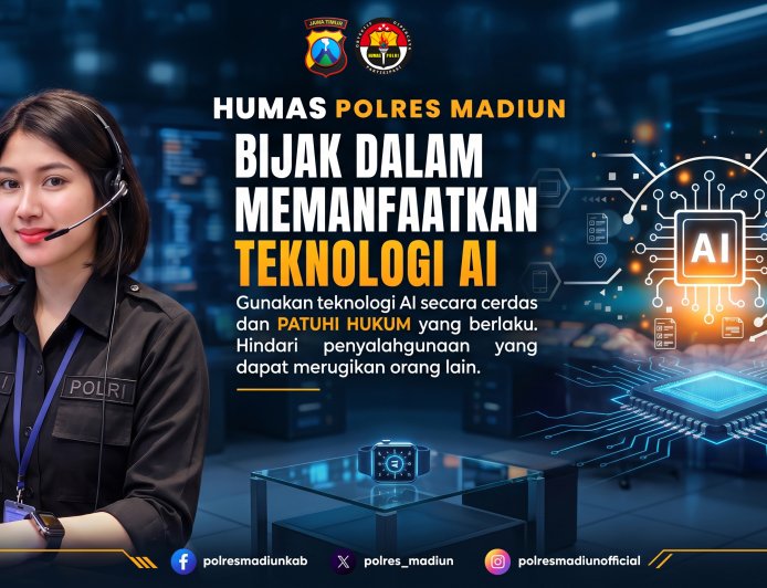 Hadapi Era Kecerdasan Buatan, Polres Madiun Bekali Remaja Cara Bijak Manfaatkan AI
